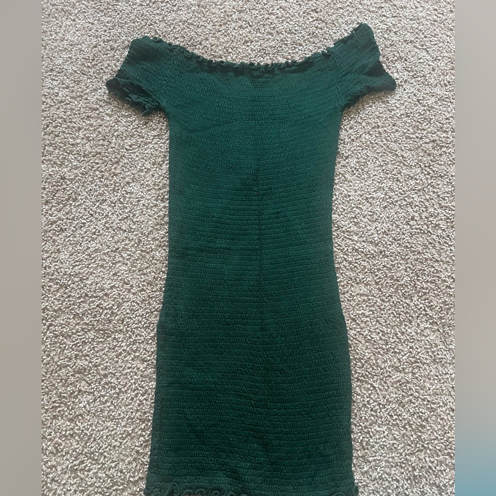 Heart Hips Dark Green Mini Dress